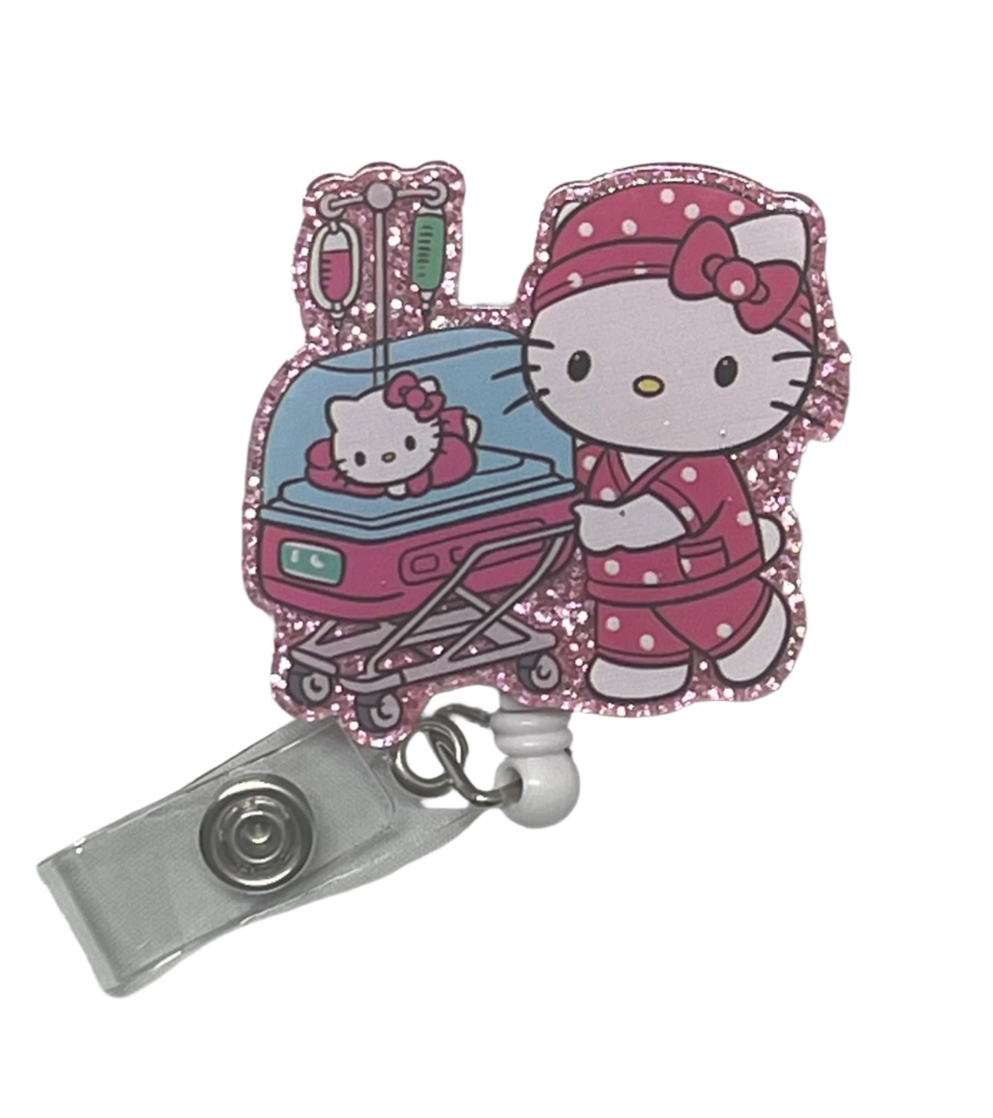 NICU themed Hello Kitty Badge Reel