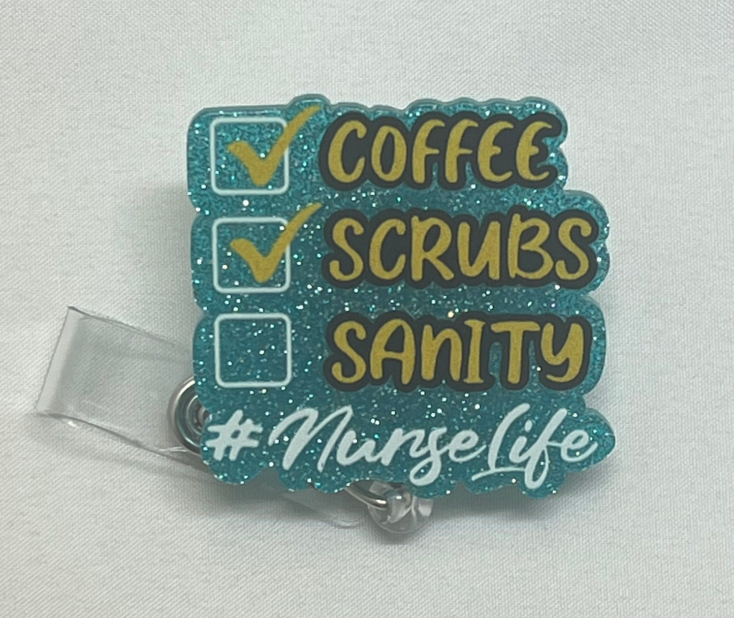 Coffee lover Badge Reel