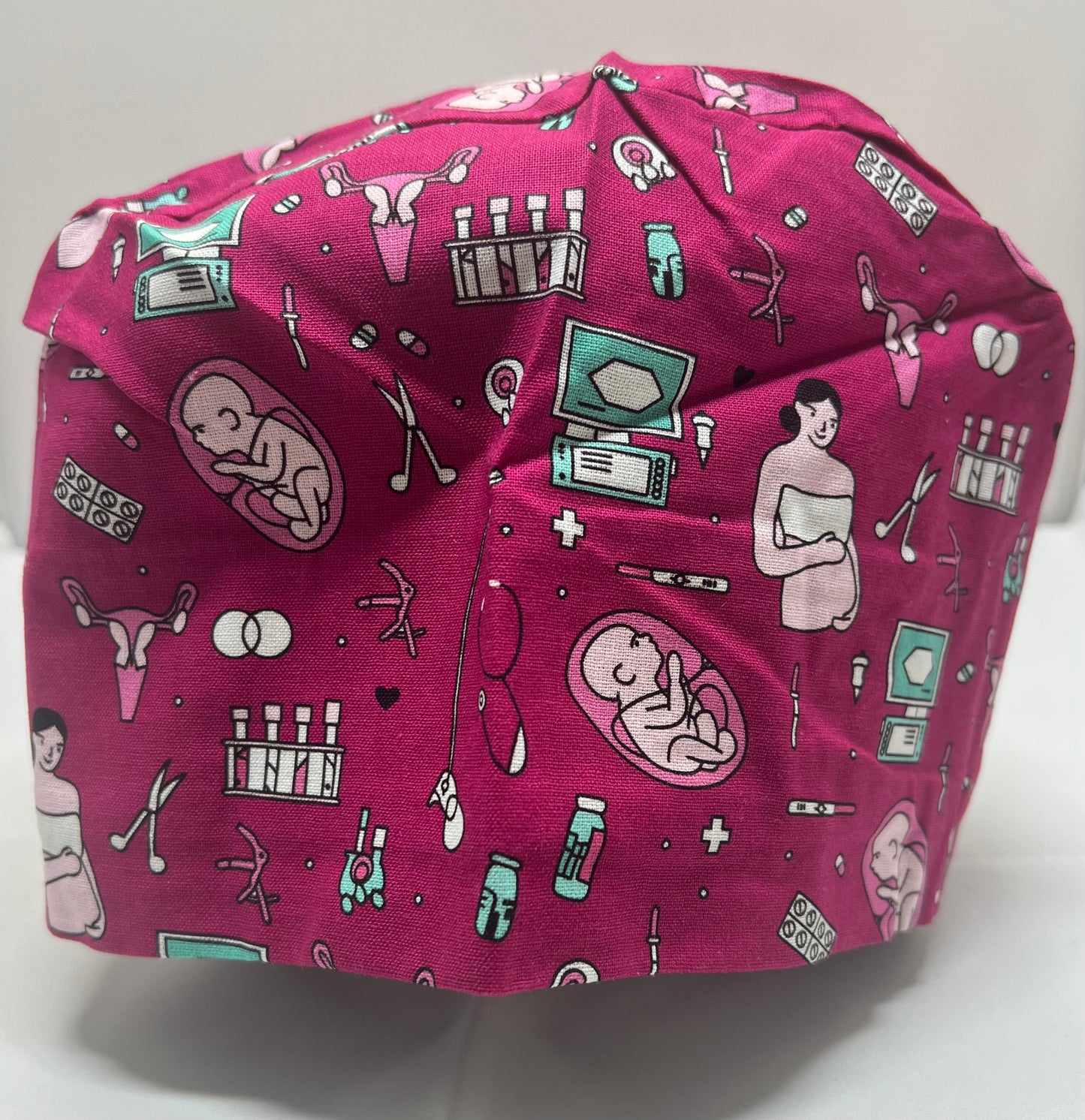 Mother & Baby Ponytail Scrub Cap + Adjustable Straps