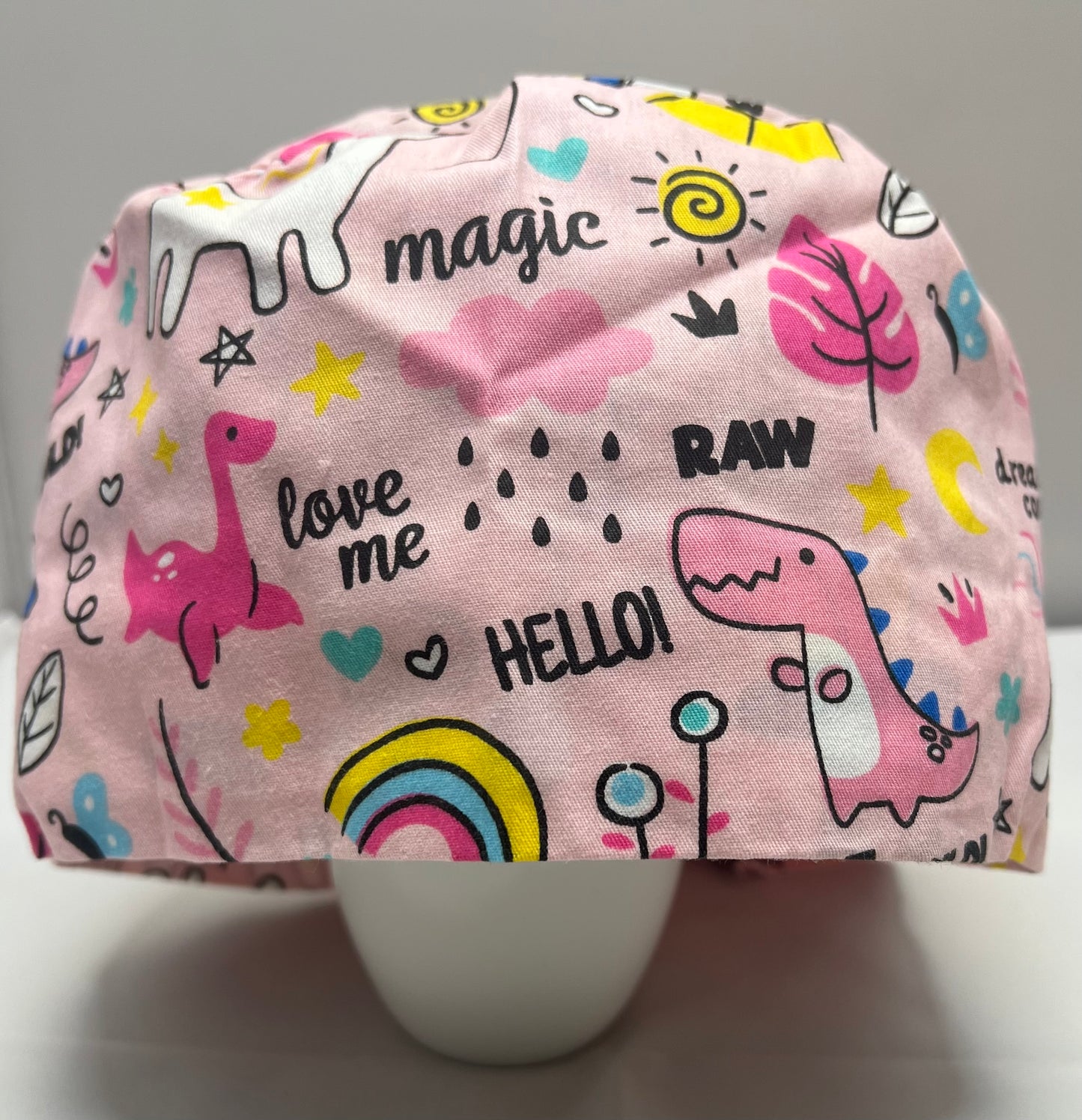 Pink Pediatrics Scrub Cap + Adjustable Straps