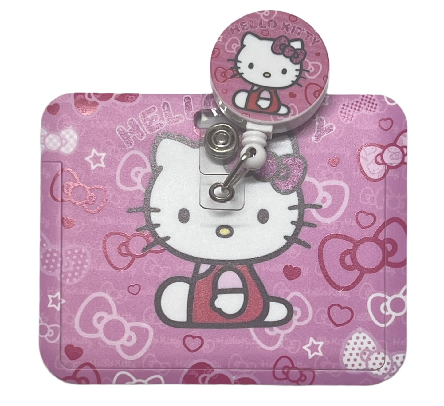 Pink Hello Kitty Badge Holder