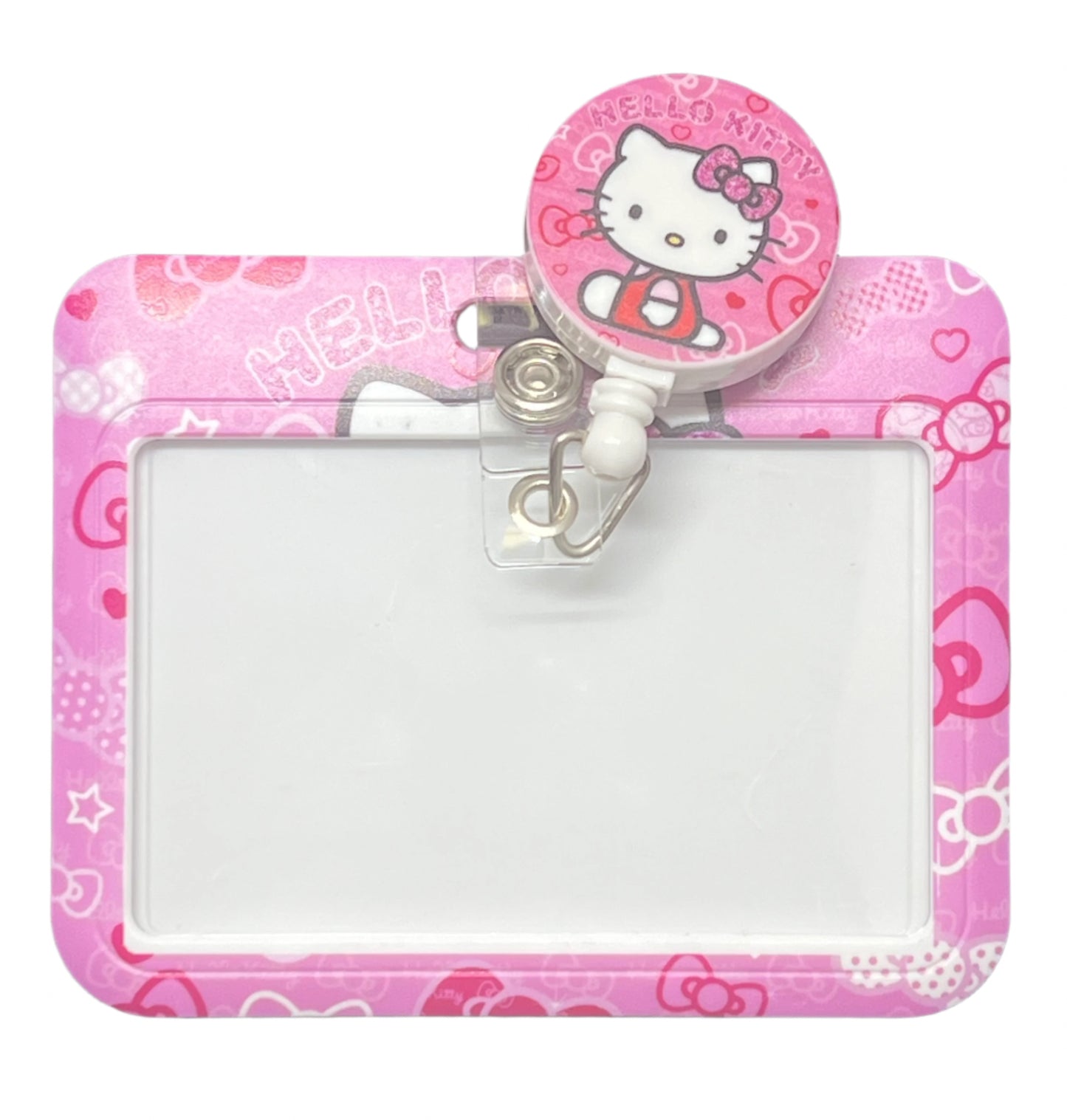 Pink Hello Kitty Badge Holder